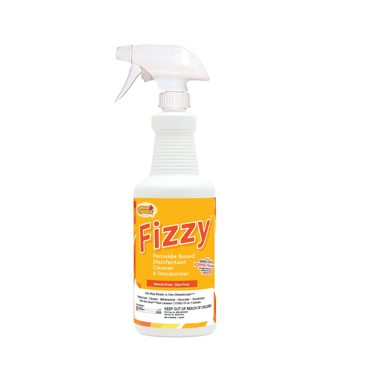 Fizzy RTU Peroxide Disinfectant Cleaner – 32 oz Quart