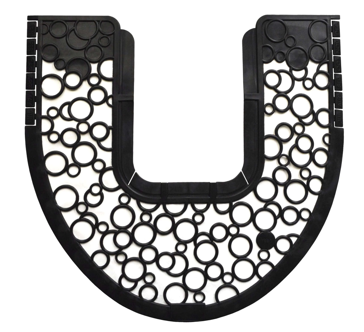 P-Shield Commode Mat, Blk/Wht