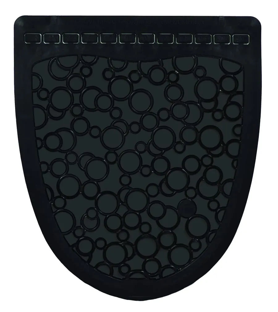 Deodorizer, Under Urinal Mat, 20" x 18", Black/Black
