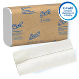 Kimberly-Clark Scott 01510 White C-Fold Towels, Case of 2400 (12/200)