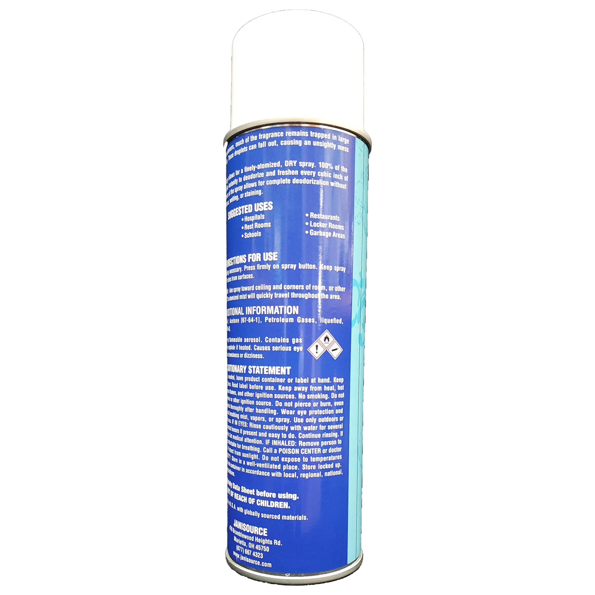 JaniSource Fresh Linen Air Freshener, Aerosol, 10 oz