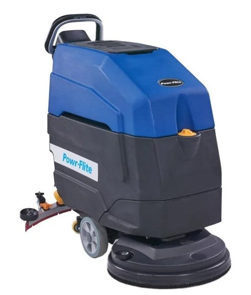 Powr-Flite 20" Cordless Brush-Assist Walk-Behind Disc Floor Scrubber - 14.5 Gallon