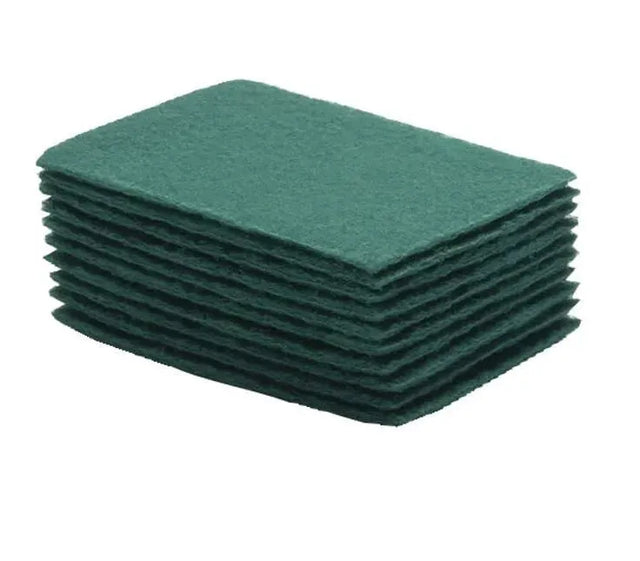 ACS General Purpose Green Scour Pad, 6" x 9" (Pack of 10) 