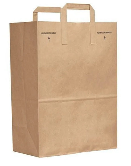  Duro 1/6 Handle Up 70 lb. Brown Kraft Bag, Case of 300 