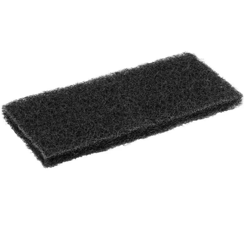  Heavy Duty Utility Pad, 4.5" x 10", Black (Pack of 5) 