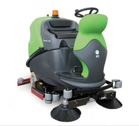  IPC Eagle 30" Cylindrical Floor Ride-On Scrubber w/Side Brushes, 240ah Bat (CT160BT75R-SB) 