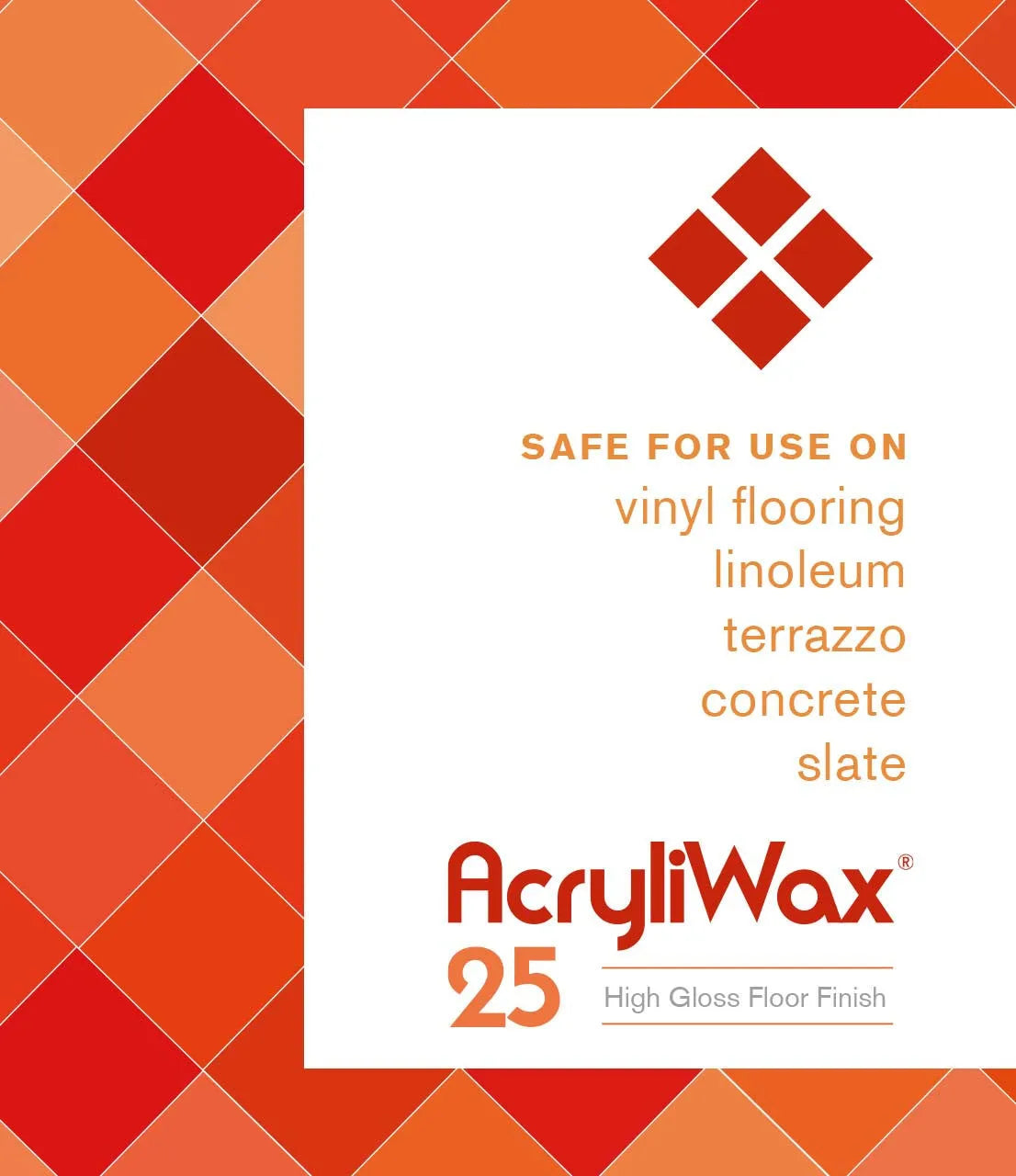 JaniSource AcryliWax 25 High-Gloss Commercial Floor Finish, 1 Gallon 