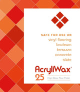 JaniSource AcryliWax 25 High-Gloss Commercial Floor Finish, 1 Gallon 