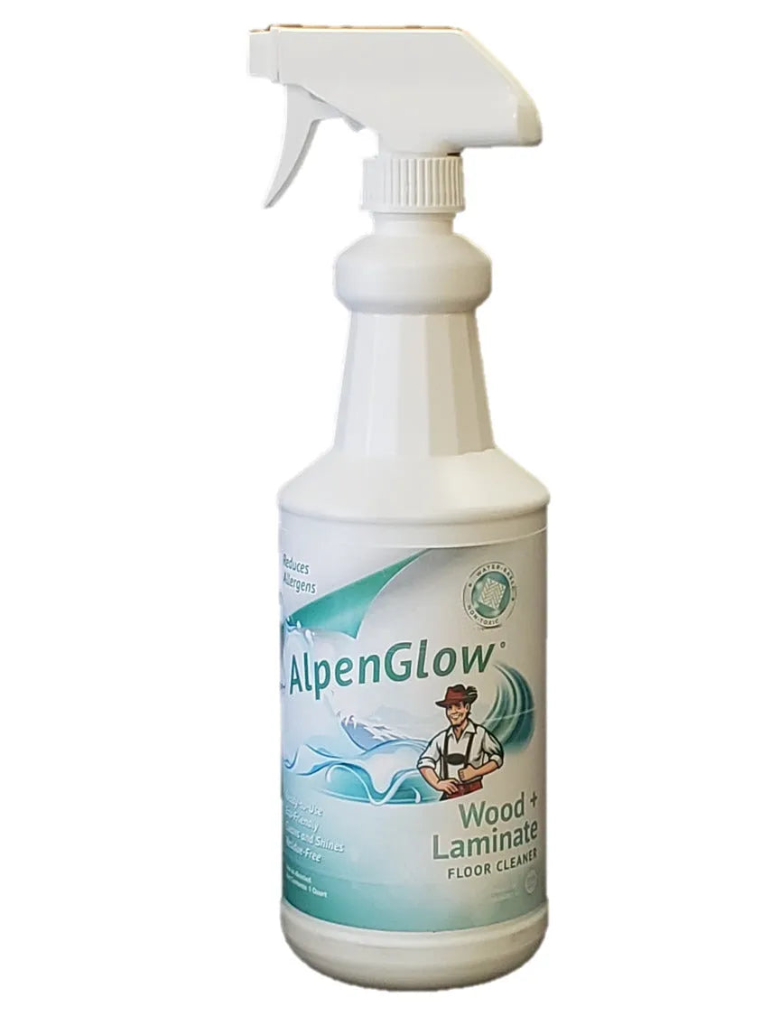 JaniSource AlpenGlow Hypoallergenic Wood & Laminate Floor Cleaner, 1 Quart 