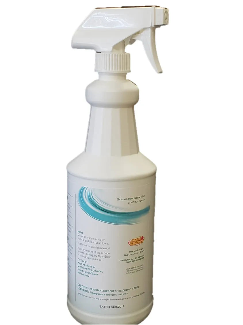 JaniSource AlpenGlow Hypoallergenic Wood & Laminate Floor Cleaner, 1 Quart 