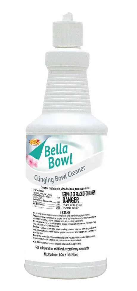JaniSource BellaBowl Clinging Toilet Bowl Cleaner & Disinfectant, 1 Quart 