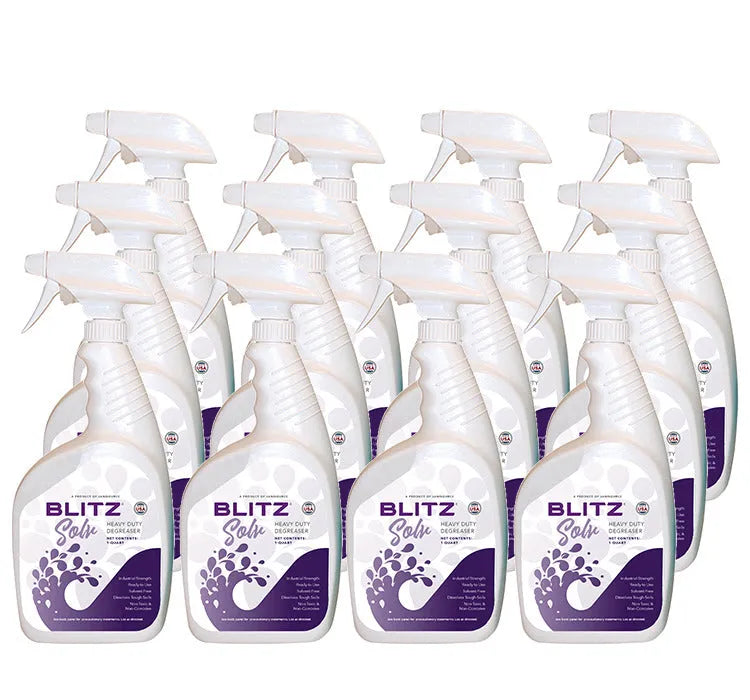 JaniSource BlitzSolv RTU Multi-Purpose Degreaser, Quart  (Case of 12) 