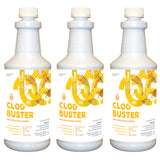 JaniSource ClogBuster Liquid Drain Opener and Clog Remover, Commercial Grade, 1 Quart (3-Pack) 