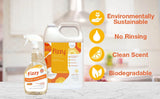 JaniSource Fizzy Peroxide Citrus Powered Cleaner Degreaser 1:64, 1 Gallon 