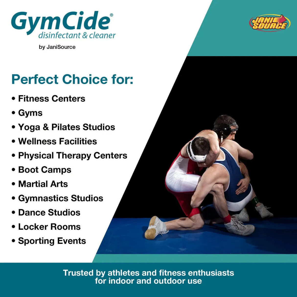 JaniSource GymCide Concentrate Sports Disinfectant & Cleaner, Gallon (Each) 