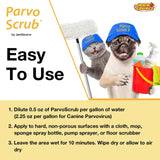 JaniSource ParvoScrub II 1:256 Super Concentrate Kennel Disinfectant, Cleaner, & Deodorant, Kills Human Coronavirus, 1 Gallon 