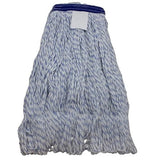 JaniMop Smoothie Finish Mop, Blue/White Blended Yard