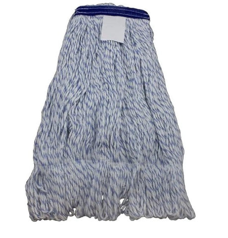 JaniMop Smoothie Finish Mop, Blue/White Blended Yard