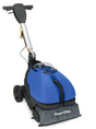 Powr-Flite CAS16 compact cylindrical brush scrubber with ergonomic handle and dual brush system
