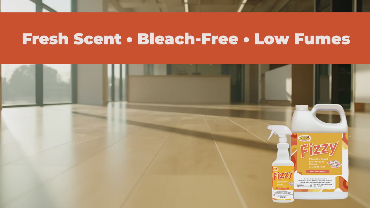 Fizzy RTU Peroxide Disinfectant Cleaner – 32 oz Quart