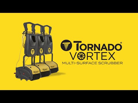 Tornado Vortex 9" Multi-Surface Floor Scrubber - Compact, Commercial (TS050-W09-U)