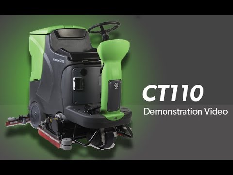 IPC 32" Ride-On Floor Scrubber, Battery Powered with On-Board Charger, 29 Gal Tank (CT110BT85)