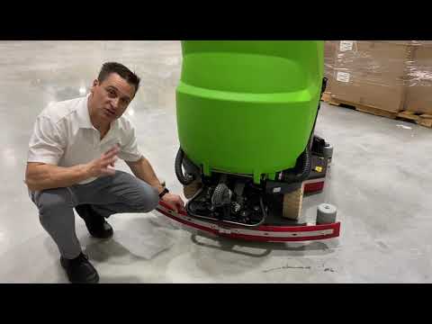 IPC 32" Ride-On Floor Scrubber, Battery Powered with External Charger (CT160BT85)