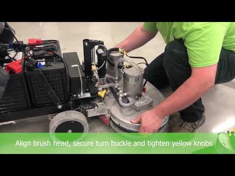 IPC 21" Floor Scrubber, Actuated Disc Scrub Head, Traction Drive, Battery Powered with On-Board Charger (CT71XP55R)